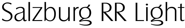 Salzburg RR Light Font