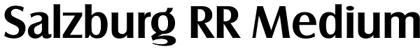 Salzburg RR Medium Font