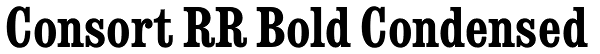 Consort RR Bold Condensed Font