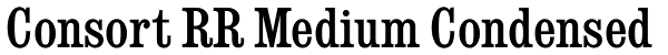 Consort RR Medium Condensed Font