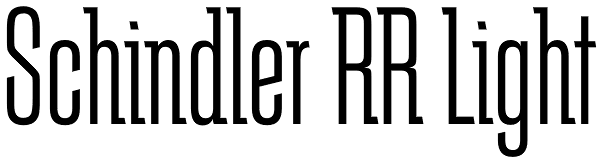 Schindler RR Light Font