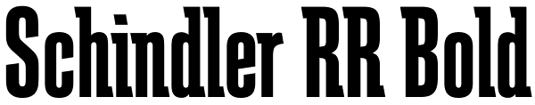 Schindler RR Bold Font