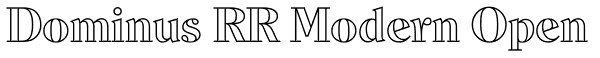 Dominus RR Modern Open Font