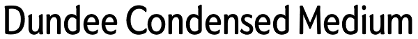 Dundee Condensed Medium Font