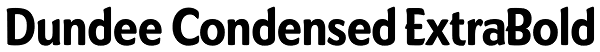 Dundee Condensed ExtraBold Font
