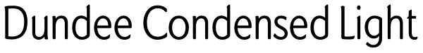 Dundee Condensed Light Font