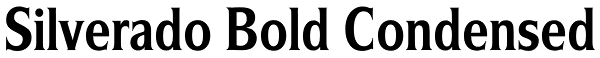 Silverado Bold Condensed Font