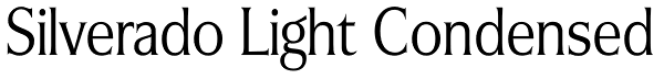 Silverado Light Condensed Font