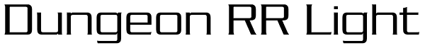 Dungeon RR Light Font