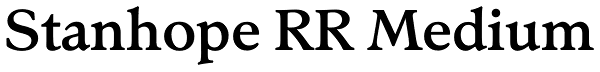 Stanhope RR Medium Font