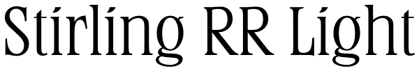 Stirling RR Light Font