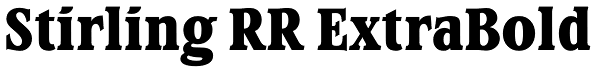 Stirling RR ExtraBold Font