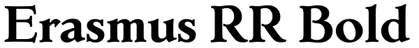 Erasmus RR Bold Font