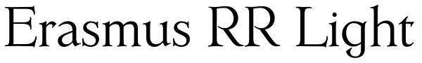 Erasmus RR Light Font