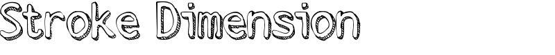 Stroke Dimension Font