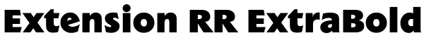 Extension RR ExtraBold Font