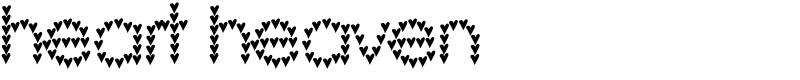 heart heaven Font