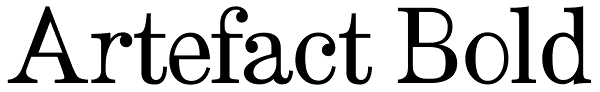 Artefact Bold Font