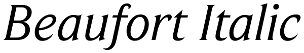 Beaufort Italic Font