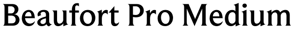 Beaufort Pro Medium Font