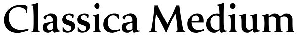 Classica Medium Font