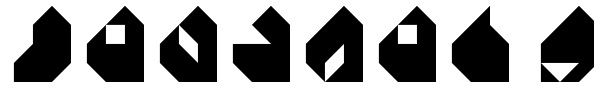 Tangram H Font