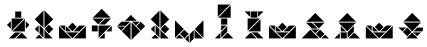 Tangram A Inline Font