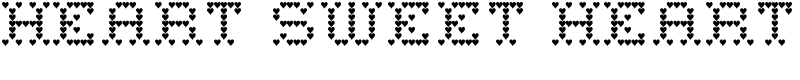 Heart Sweet Heart Font