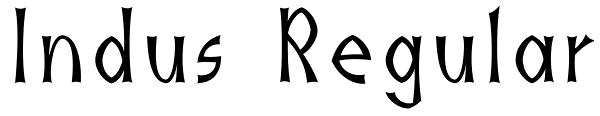 Indus Regular Font