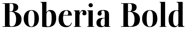 Boberia Bold Font