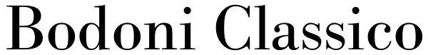 Bodoni Classico Font