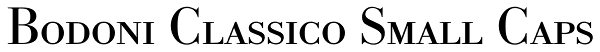 Bodoni Classico Small Caps Font