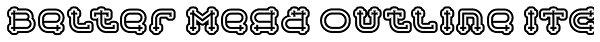Belter Mega Outline ITC Font