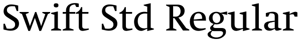 Swift Std Regular Font