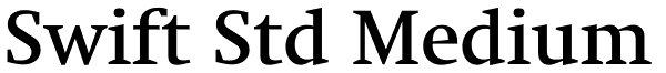 Swift Std Medium Font