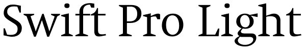 Swift Pro Light Font