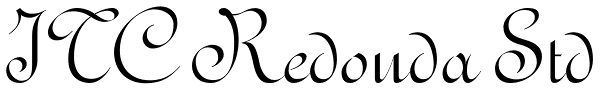 ITC Redonda Std Font