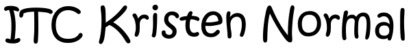 ITC Kristen Normal Font