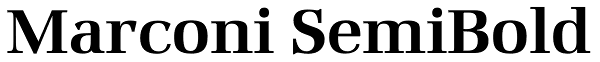 Marconi SemiBold Font