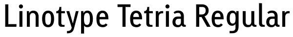 Linotype Tetria Regular Font