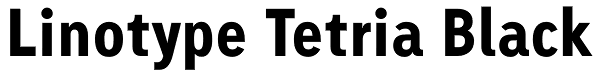 Linotype Tetria Black Font