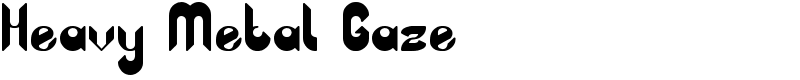 Heavy Metal Gaze Font