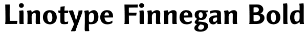 Linotype Finnegan Bold Font