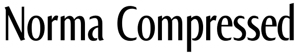 Norma Compressed Font