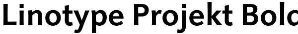 Linotype Projekt Bold Font