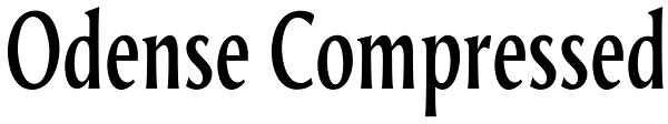 Odense Compressed Font