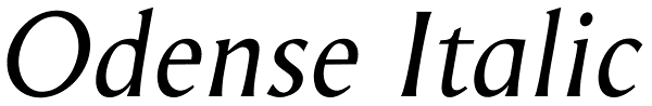 Odense Italic Font