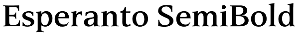 Esperanto SemiBold Font