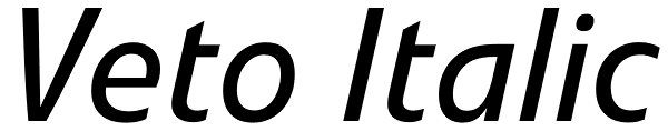 Veto Italic Font