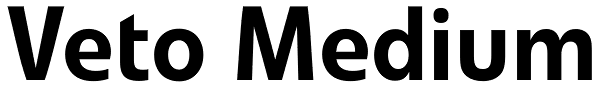 Veto Medium Font